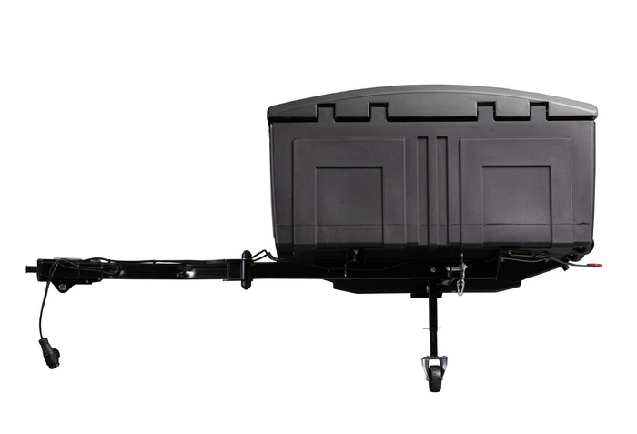 Towbox V3 Camper nero - box portabagagli da montare sul gancio di traino