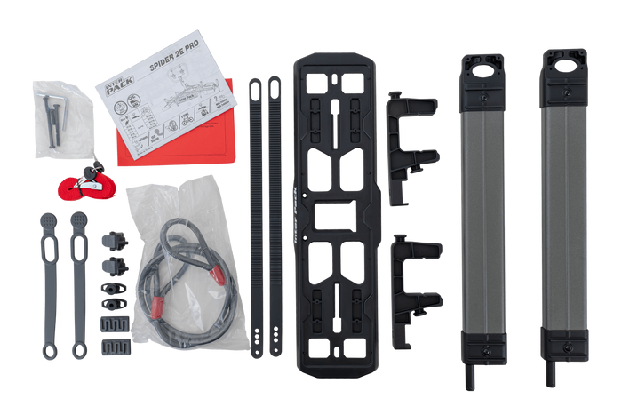Portabici da gancio traino Inter Pack Spider 2E PRO per 2 biciclette elettriche
