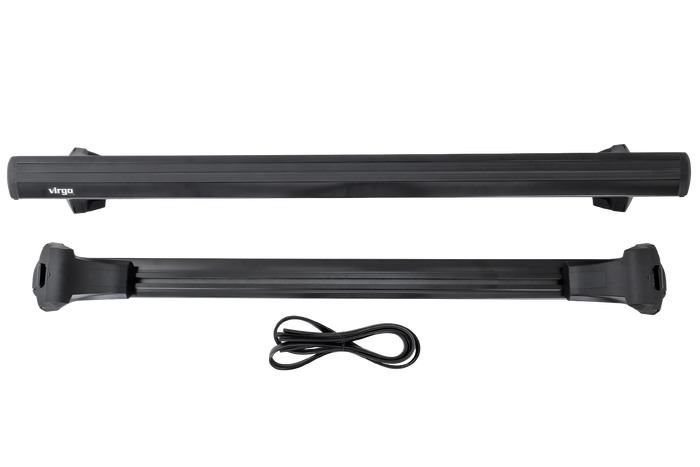 Barre portatutto Inter Pack Virgo IR 135 (G2) con binari integrati (nero)