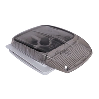 Ventilatore da tetto automatico PUNDMANN PLUS FAN per camper con illuminazione e tendina avvolgibile 400×400mm