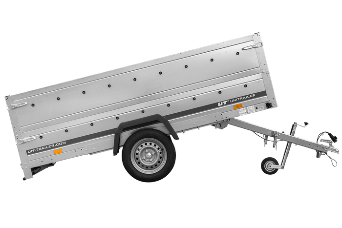 Rimorchio Unitrailer Garden Trailer 264 KIPP (NEW) con ruotino d'appoggio e sovrasponde