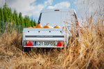 Rimorchio carrello leggero senza freni trasporto cose 750 kg Unitrailer Garden Trailer 150 kipp (new)