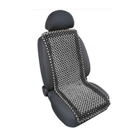 Cuscino per sedile con perline di legno LAMP Samurai antracite/grigio, tappetino per sedile auto