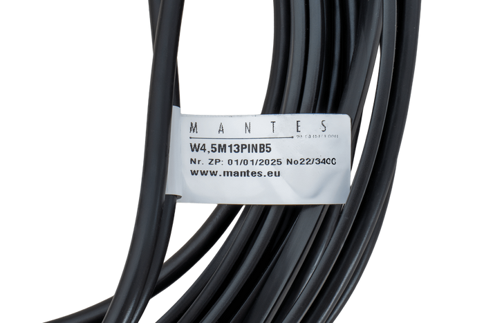 Impianto elettrico MANTES, cablaggio rimorchio, 4,5 m, spina 13 PIN, 2 baionette 5 PIN