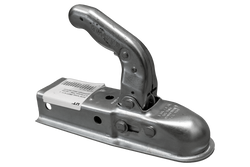 Gancio di traino a sfera OUTLET KNOTT K7.5-L per rimorchio da 750 kg con timone quadrato da 60 mm