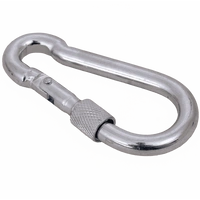 Moschettone con sicurezza per corde DROMET KSZ.8.80 moschettone per pompiere 8x80mm
