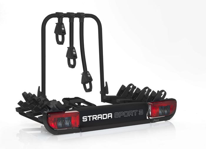 Atera Strada Sport M3 + adattatore per 4 bici - portabici da gancio traino per 4 bici (nero)
