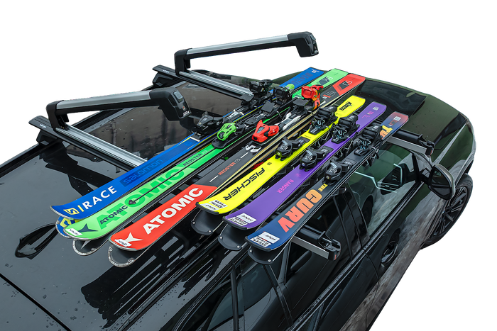 Inter Pack Frostline 6 - supporto estensibile in alluminio per 6 paia di sci o 4 snowboard