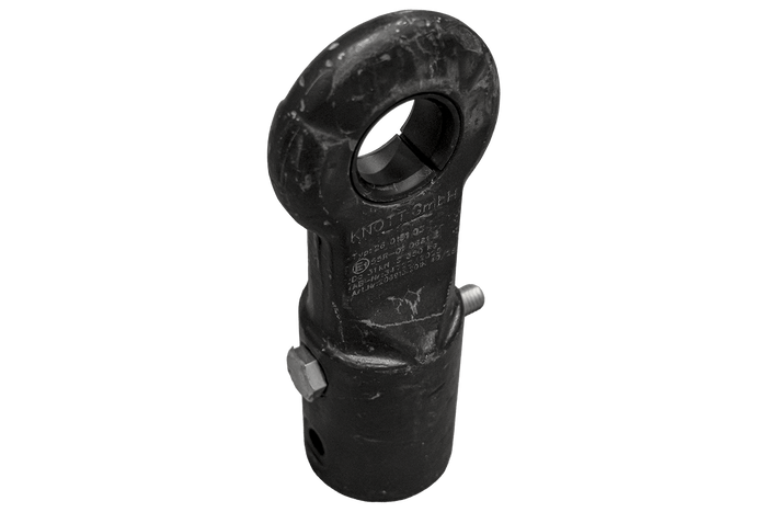 Gancio di traino a occhiello OUTLET KNOTT KK6220S per rimorchio da 3500 kg con timone tubolare da 60 mm