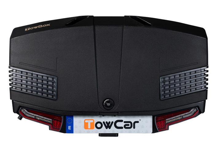 Towbox V3 black LED Edition - box portabagagli da montare sul gancio di traino