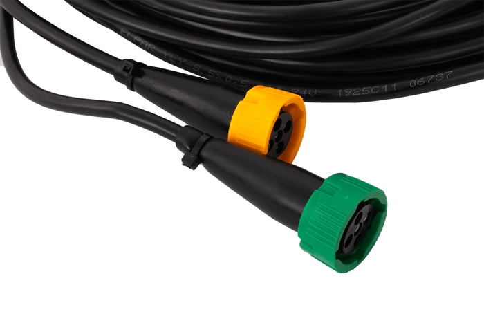 Impianto elettrico MANTES, cablaggio rimorchio 5m, spina 7PIN, 2x baionette 5PIN