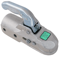 Gancio a sfera KNOTT K35-C per rimorchio da 3500 kg con timone tubolare da 60 mm, in ghisa 