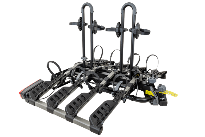 Portabici da gancio traino Inter Pack New Spider 4 per 4 biciclette