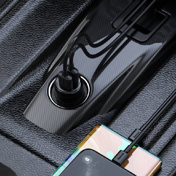 Trasmettitore FM BASEUS T tipo S-16 bluetooth 5.0 MP3 + caricabatteria da auto 2x USB