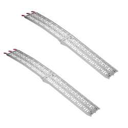 ProPlus 390096 Rampe pieghevoli in alluminio per rimorchi, 220 cm, portata 680 kg, set da 2