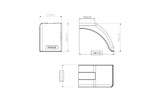Parafango destro per rimorchio DOMAR DR1012502 passaruota 340/220mm
