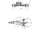 Traversa per ruota d'appoggio AL-KO per timone V 440/460