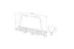 Portabici da gancio traino ProPlus 330242BL per 2 biciclette, portata massima 40 kg.