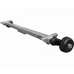 Assale frenato KNOTT VGB13-M per rimorchio/carrello portattrezzi 1350kg 1750mm 2250mm 5x112