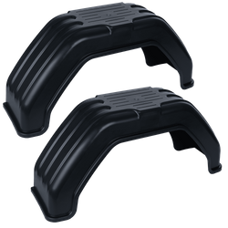 Set di due parafanghi per rimorchio da 13-14", passaruota piatti 710/200 mm