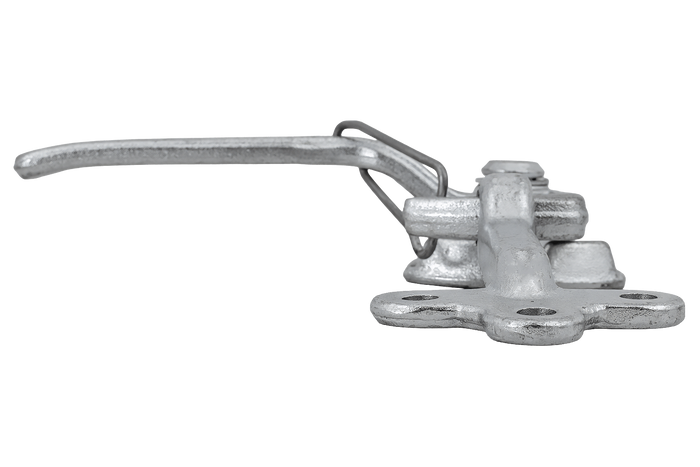 Gancio di traino destro con dispositivo di fissaggio WINTERHOFF WV 20-R + WVG 20-A, chiusura completa del lato rimorchio