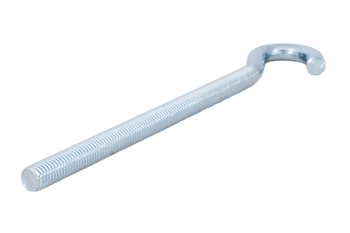 Gancio da cantiere DROMET HZ M8x160 con estremità aperta (piegata)