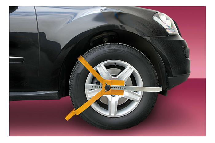 Bloccaruota LAMPA WHEEL CLAMP universale per ruote da 13 a 18"