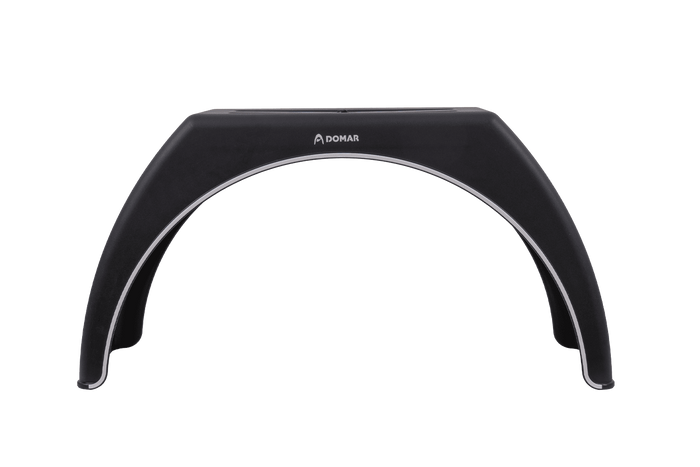 Parafango per rimorchio 15-17,5" DOMAR DK3114 passaruota piatto 950/300mm con finitura bianca