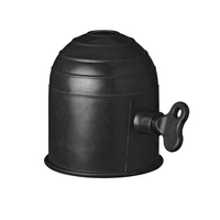 ProPlus 344162 Copertura per sfera di traino nera con serratura