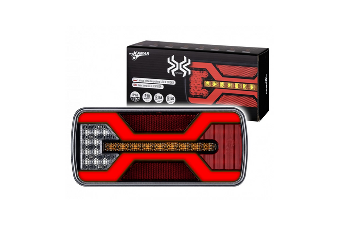 KAMAR X-SPIDER L2425 Fanale posteriore a LED 5 funzioni universale