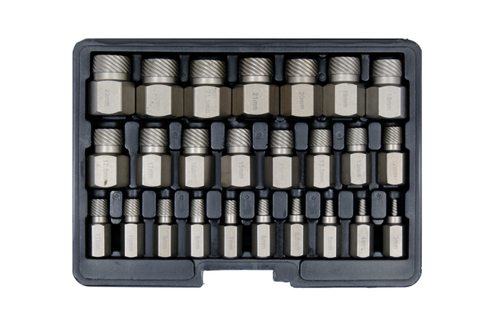 Estrattori per viti interne danneggiate YATO YT-06034 3-23mm 25pz.