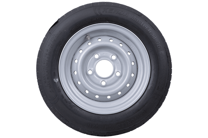 OUTLET Ruota per rimorchio rinforzata PNEUMATICO KENDA 155/70 R12C 104/102N CERCHIO STARCO 4.5Jx12&quot;H2 5x112 ET:20