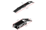 UNITRAILER ALR005 rampe pieghevoli in acciaio per rimorchi, 200 cm, portata 500 kg, set da 2