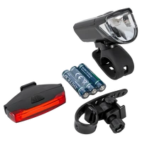Set di luci per bicicletta a batteria PROFEX 92618 Super Vision (anteriore e posteriore)