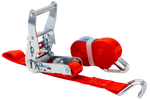 Cinghia di trasporto UNITRAILER rossa da 4 m/25 mm/1 t con tenditore