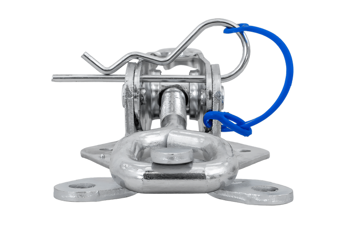 Gancio laterale con fissaggio STEELPRESS ZB-15A+Z-15, chiusura eccentrica completa del lato del rimorchio