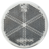 Riflettore autoadesivo rotondo bianco WAŚ 61mm luce riflettente