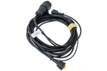 Impianto elettrico MANTES, cablaggio rimorchio, 4,5 m, spina 13 PIN, 2 baionette 5 PIN