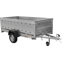 Rimorchio Unitrailer Garden Trailer 264 KIPP (NEW) con ruotino d'appoggio e sovrasponde