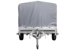RIMORCHIO CARRELLO LEGGERO 750 KG + RUOTINO + CENTINA CON TELO GRIGIO UNITRAILER GARDEN TRAILER 264 KIPP