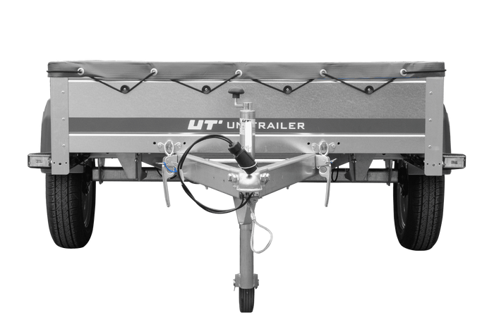 Rimorchio leggero 200x125 UNITRAILER GARDEN 201 KIPP con telone grigio