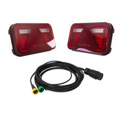 Luci posteriori a LED ASPÖCK MULTILED IV + cablaggio ASPÖCK da 4,5 m a 7 pin
