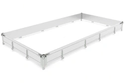 Sponde laterali in alluminio BIS H-300 per rimorchi CARPLATFORM 6021 e UNIPLAT 600/3