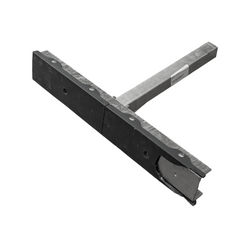 Supporto laterale piatto OUTLET UNITRAILER, lunghezza 59 cm, altezza 40 cm, per rimorchio per barca, GRIGIO