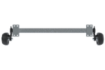 Asse frenato KNOTT VGB13 per rimorchio barca 1350kg 1500mm 2000mm 5x112