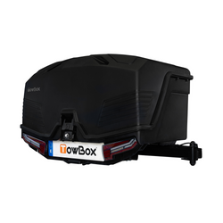 Towbox Camper Alpha nero (corto) - portapacchi da montare sul gancio di traino