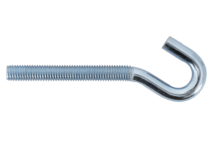Gancio da cantiere DROMET HZ M10x120 con estremità aperta (piegata)