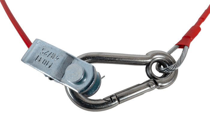 Corda di sicurezza di emergenza con sgancio rapido KNOTT con moschettone, 1200 mm