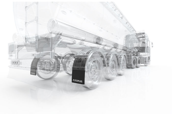 Paraspruzzi DOMAR DK5115 parafango 400/700mm