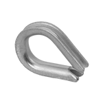 DROMET KU.4 redancia per corda, zigrinata in acciaio, 4 mm